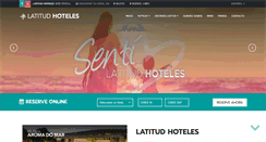 Desktop Screenshot of latitudhoteles.com